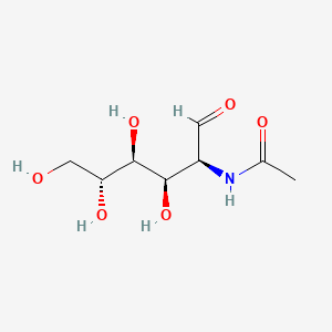 N-((2S,3R,4S,5R)-3,4,5,6-Tetrahydroxy-1-oxohexan-2-yl)acetamide chemical structure (CAS 3615-17-6)