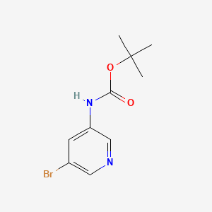 tert-Butyl (5-bromopyridin-3-yl)carbamate chemical structure (CAS 361550-43-8)