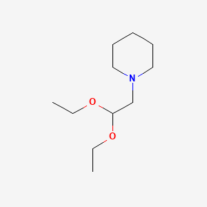 1-(2,2-Diethoxyethyl)piperidine chemical structure (CAS 3616-58-8)
