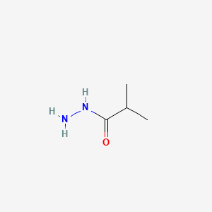 Isobutyrohydrazide chemical structure (CAS 3619-17-8)