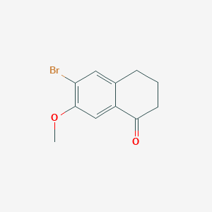 6-Bromo-7-methoxy-3,4-dihydronaphthalen-1(2H)-one chemical structure (CAS 362027-09-6)
