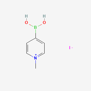 4-Borono-N-methylpyridinium iodide chemical structure (CAS 362045-65-6)