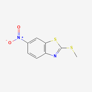 2-(Methylthio)-6-nitrobenzo[d]thiazole chemical structure (CAS 3621-99-6)