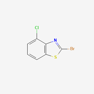 2-Bromo-4-chlorobenzo[d]thiazole chemical structure (CAS 3622-40-0)