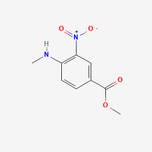 Methyl 4-(methylamino)-3-nitrobenzoate chemical structure (CAS 36242-50-9)