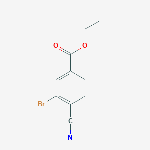 Ethyl 3-bromo-4-cyanobenzoate chemical structure (CAS 362527-61-5)