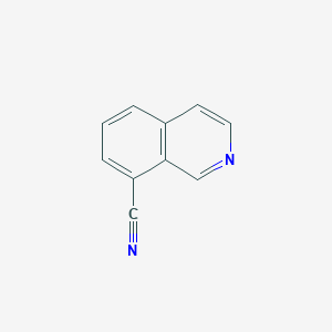 Isoquinoline-8-carbonitrile chemical structure (CAS 362606-11-9)