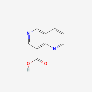 1,6-Naphthyridine-8-carboxylic acid chemical structure (CAS 362606-19-7)