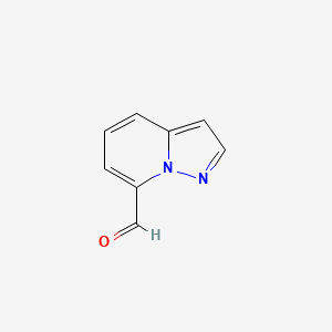 Pyrazolo[1,5-a]pyridine-7-carbaldehyde chemical structure (CAS 362661-83-4)