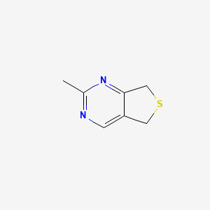 2-Methyl-5,7-dihydrothieno[3,4-d]pyrimidine chemical structure (CAS 36267-71-7)