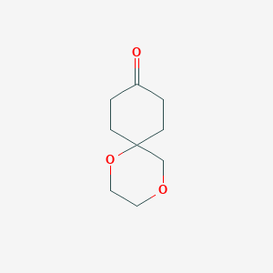 1,4-Dioxaspiro[5.5]undecan-9-one chemical structure (CAS 362706-72-7)