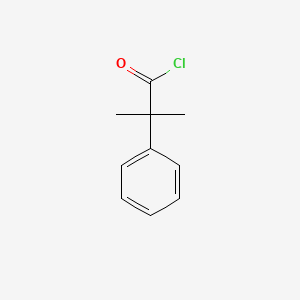 2-Methyl-2-phenyl-propionyl chloride chemical structure (CAS 36293-05-7)
