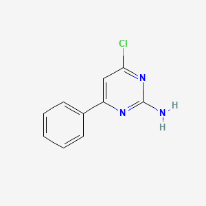2-Amino-4-chloro-6-phenylpyrimidine chemical structure (CAS 36314-97-3)