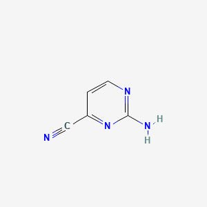 2-Amino-4-cyanopyrimidine chemical structure (CAS 36314-98-4)