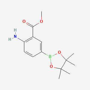 4-Amino-3-methoxycarbonylphenylboronic Acid Pinacol Ester chemical structure (CAS 363185-87-9)