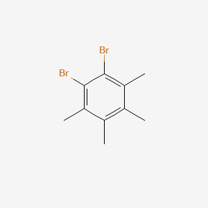 1,2-Dibromo-3,4,5,6-tetramethylbenzene chemical structure (CAS 36321-73-0)