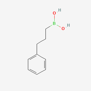 (3-Phenylpropyl)boronic acid chemical structure (CAS 36329-85-8)