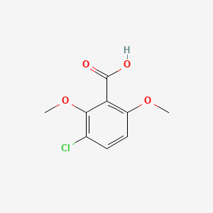 3-Chloro-2,6-dimethoxybenzoic acid chemical structure (CAS 36335-47-4)