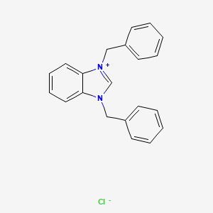 1,3-Dibenzyl-1H-benzo[d]imidazol-3-ium chloride chemical structure (CAS 36339-13-6)