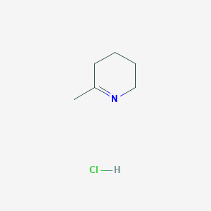 6-Methyl-2,3,4,5-tetrahydropyridine hydrochloride chemical structure (CAS 363619-28-7)