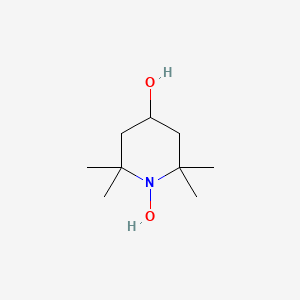 2,2,6,6-Tetramethylpiperidine-1,4-diol chemical structure (CAS 3637-10-3)