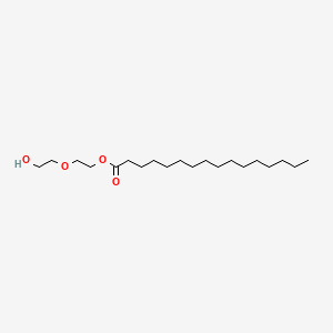 2-(2-Hydroxyethoxy)ethyl palmitate chemical structure (CAS 36381-62-1)
