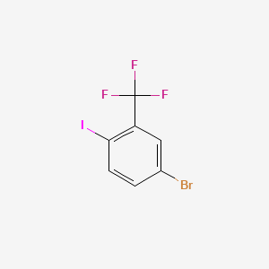 5-Bromo-2-iodobenzotrifluoride chemical structure (CAS 364-12-5)