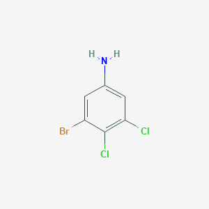 3-Bromo-4,5-dichloroaniline chemical structure (CAS 36406-91-4)