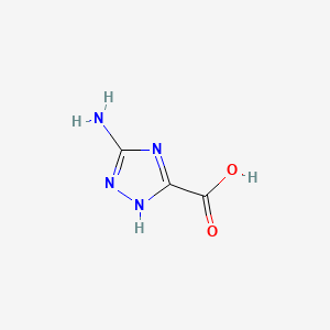 5-Amino-4H-1,2,4-triazole-3-carboxylic acid chemical structure (CAS 3641-13-2)