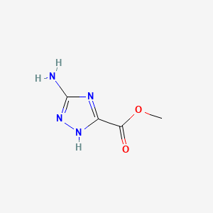 Methyl 5-Amino-1,2,4-triazole-3-carboxylate chemical structure (CAS 3641-14-3)