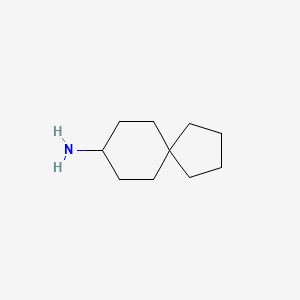 Spiro[4.5]decan-8-amine chemical structure (CAS 3643-25-2)