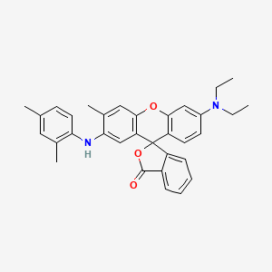 6'-(Diethylamino)-2'-((2,4-dimethylphenyl)amino)-3'-methyl-3H-spiro[isobenzofuran-1,9'-xanthen]-3-one chemical structure (CAS 36431-22-8)