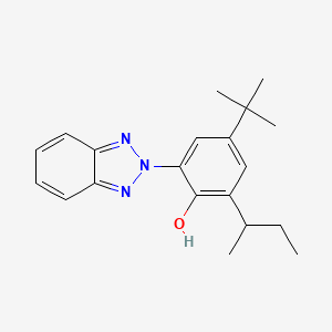 2-(2H-Benzo[d][1,2,3]triazol-2-yl)-6-(sec-butyl)-4-(tert-butyl)phenol chemical structure (CAS 36437-37-3)