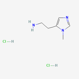 2-(1-Methyl-1H-imidazol-5-yl)ethanamine dihydrochloride chemical structure (CAS 36475-47-5)