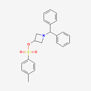 1-Benzhydrylazetidin-3-yl 4-methylbenzenesulfonate chemical structure (CAS 36476-80-9)