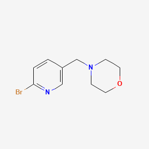 4-((6-Bromopyridin-3-yl)methyl)morpholine chemical structure (CAS 364793-93-1)