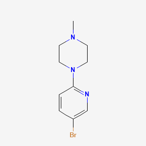 1-(5-Bromopyridin-2-yl)-4-methylpiperazine chemical structure (CAS 364794-58-1)