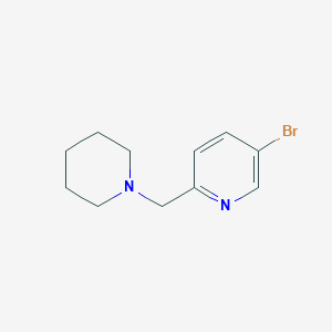 5-Bromo-2-(piperidin-1-ylmethyl)pyridine chemical structure (CAS 364794-78-5)