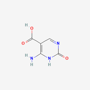 4-Amino-2-hydroxy-5-pyrimidinecarboxylic acid chemical structure (CAS 3650-93-9)