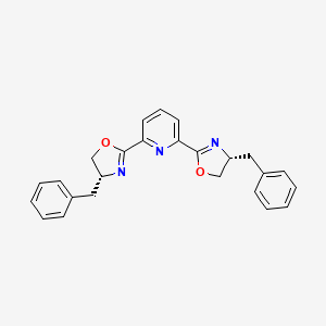 2,6-Bis((R)-4-benzyl-4,5-dihydrooxazol-2-yl)pyridine chemical structure (CAS 365215-38-9)