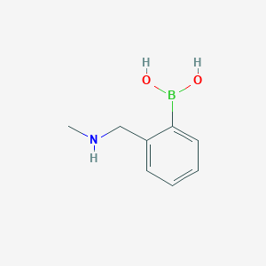 (2-((Methylamino)methyl)phenyl)boronic acid chemical structure (CAS 365245-83-6)