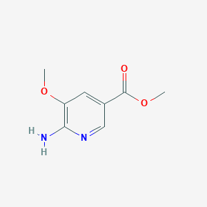 Methyl 6-amino-5-methoxynicotinate chemical structure (CAS 365413-06-5)