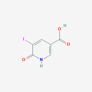 6-Hydroxy-5-iodonicotinic acid chemical structure (CAS 365413-19-0)