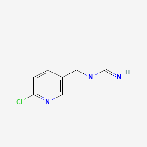N-((6-Chloropyridin-3-yl)methyl)-N-methylacetimidamide chemical structure (CAS 365441-66-3)