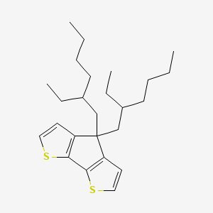 4,4-Bis(2-ethylhexyl)-4H-cyclopenta[1,2-b:5,4-b']dithiophene chemical structure (CAS 365547-20-2)