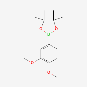 2-(3,4-Dimethoxyphenyl)-4,4,5,5-tetramethyl-1,3,2-dioxaborolane chemical structure (CAS 365564-10-9)