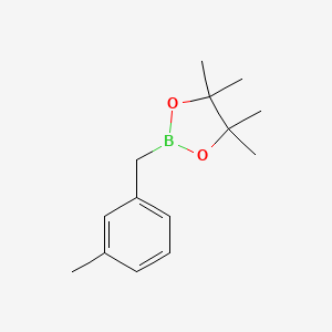 4,4,5,5-Tetramethyl-2-(3-methylbenzyl)-1,3,2-dioxaborolane chemical structure (CAS 365564-12-1)