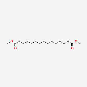 Dimethyl pentadecanedioate chemical structure (CAS 36575-82-3)