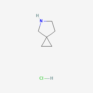 5-Azaspiro[2.4]heptane hydrochloride chemical structure (CAS 3659-21-0)