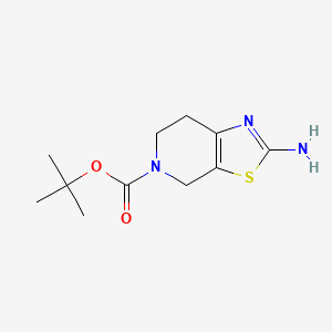 tert-Butyl 2-amino-6,7-dihydrothiazolo[5,4-c]pyridine-5(4H)-carboxylate chemical structure (CAS 365996-05-0)